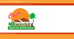 Desktop Screenshot of casajimenezrestaurant.com